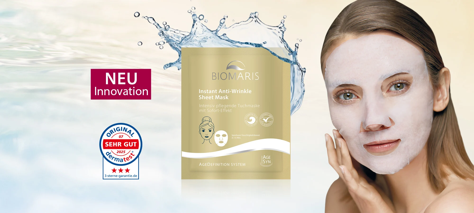 NEU: Instant Anti-Wrinkle Sheet Mask Zum Artikel der neuen Instant Anti-Wrinkle Sheet Mask