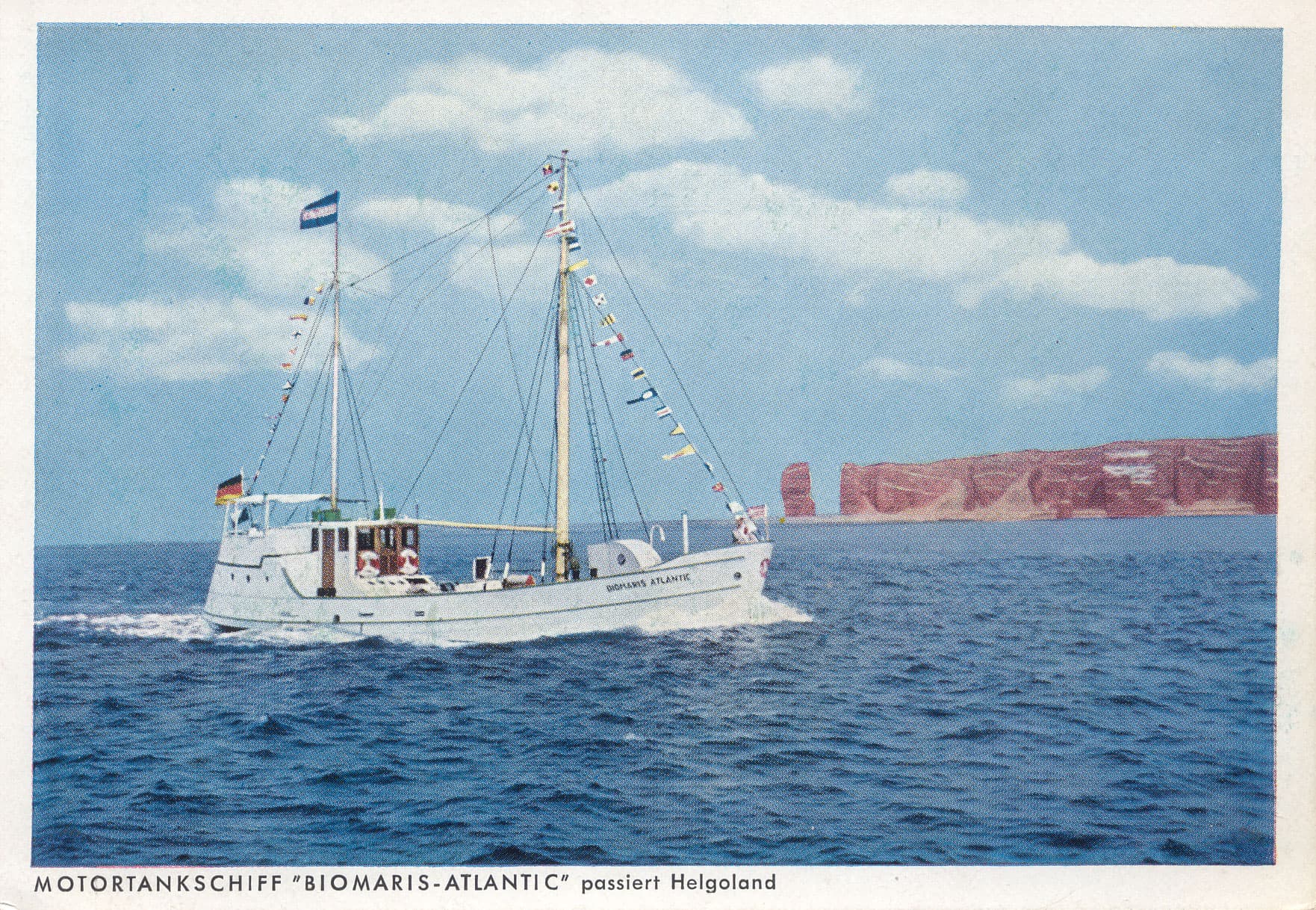 MS BIOMARIS Atlantik Motortankschiff „MS BIOMARIS Atlantik“ (ab 1955), transportierte MeeresTIEFwasser aus der Nordsee nach Bremen