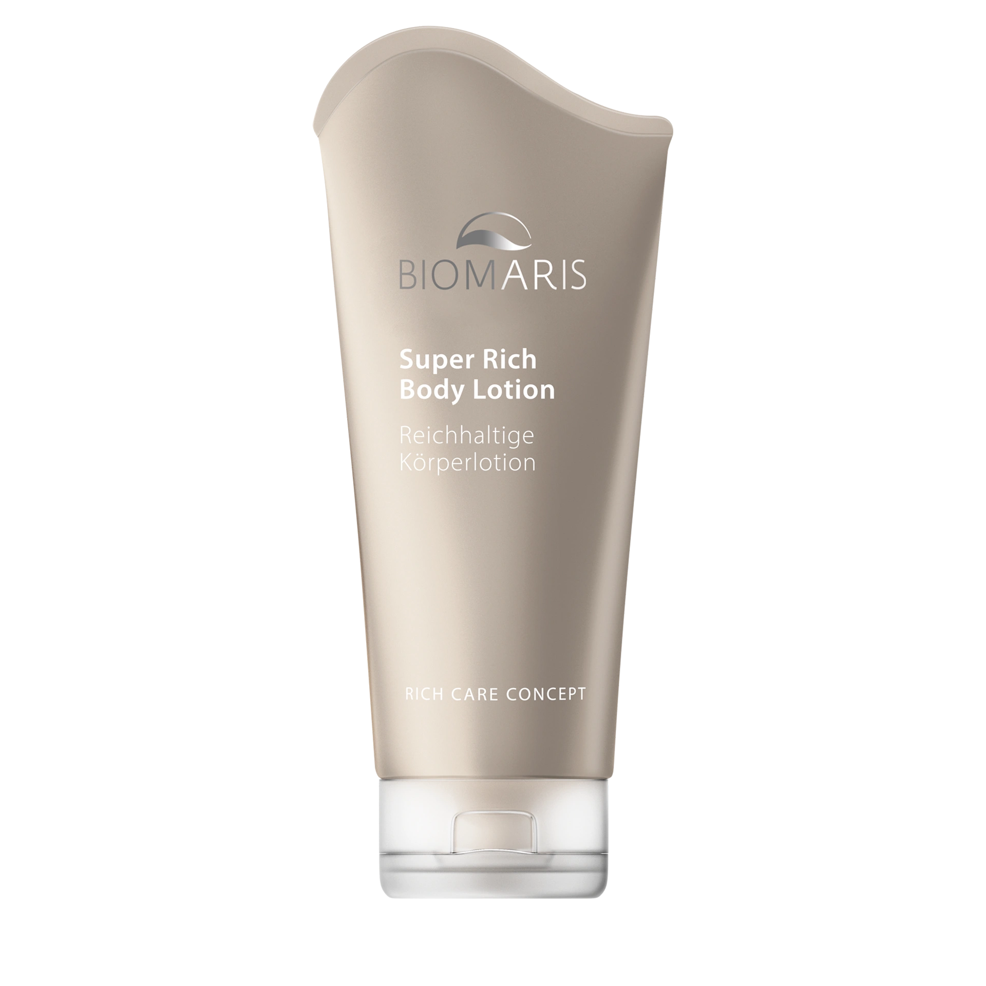 Super Rich Body Lotion in schlickfarbener Tube mit Klappdeckel