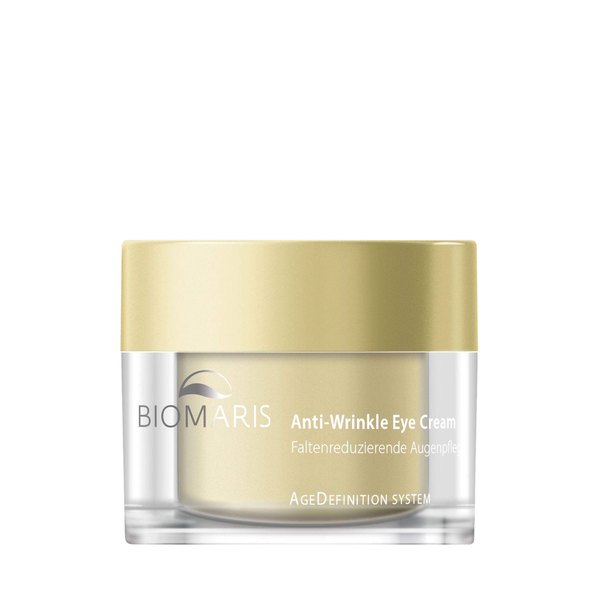 Anti-Wrinkle Eye Cream Anti-Wrinkle Eye Cream im Tiegel mit goldfarbenem Schraubverschluss