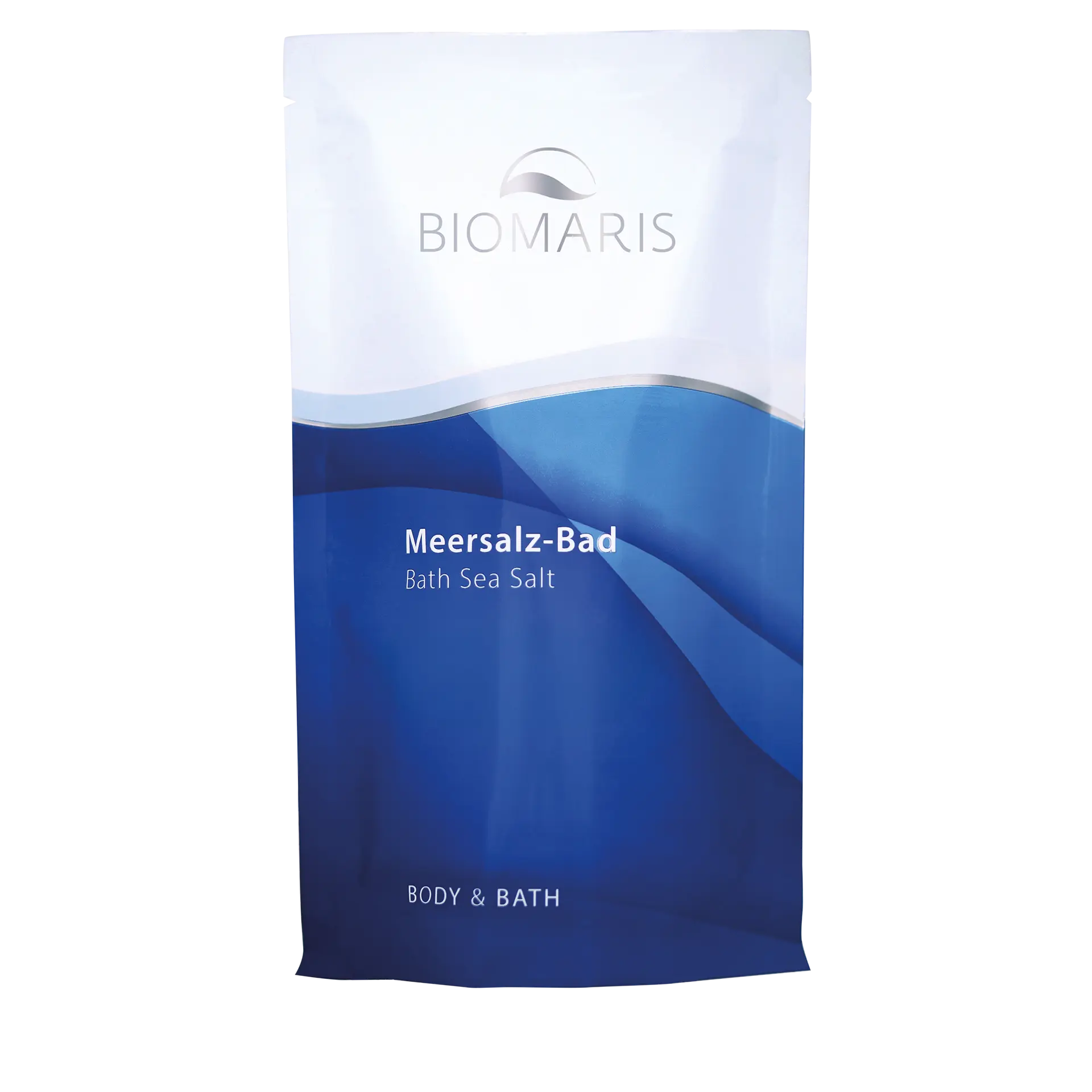 Meersalz-Bad im blau-weißem Beutel