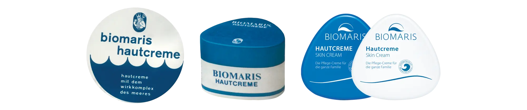 Darstellung von der ersten bis zur heutigen BIOMARIS Hautcreme