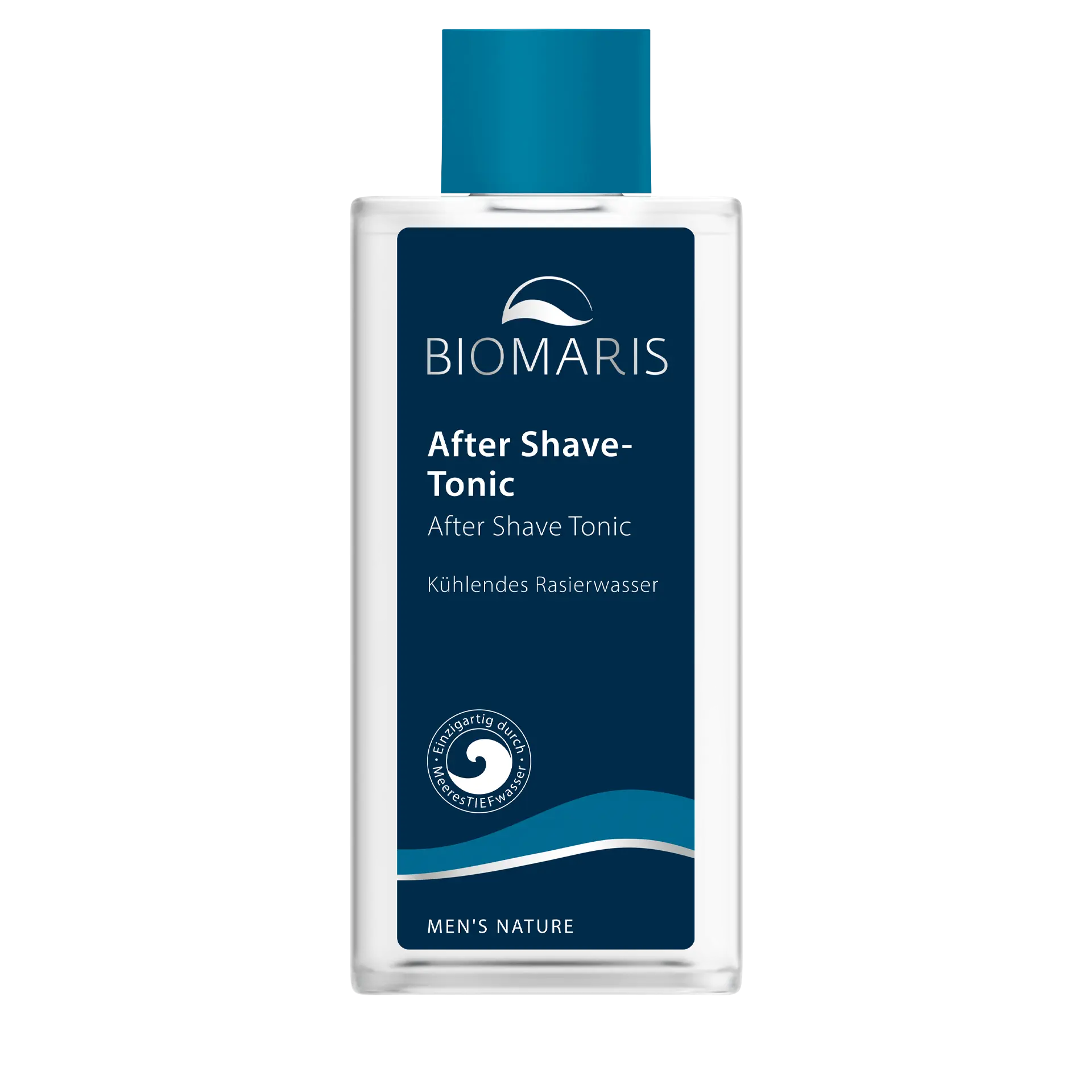 After Shave-Tonic After Shave Tonic für Männer in rechteckiger Flasche mit blauem Etikett