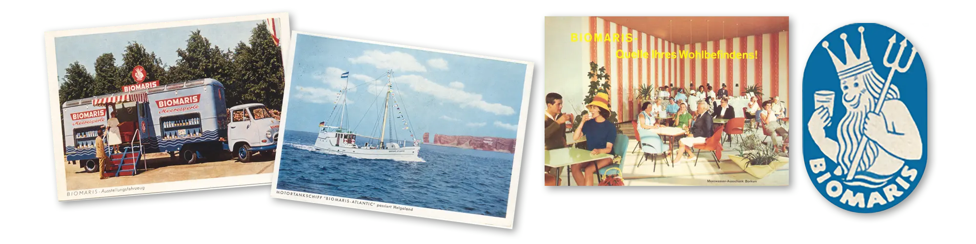 Historische Aufnahmen zur BIOMARIS Trinkkur zum 85-jährigen Jubiläum